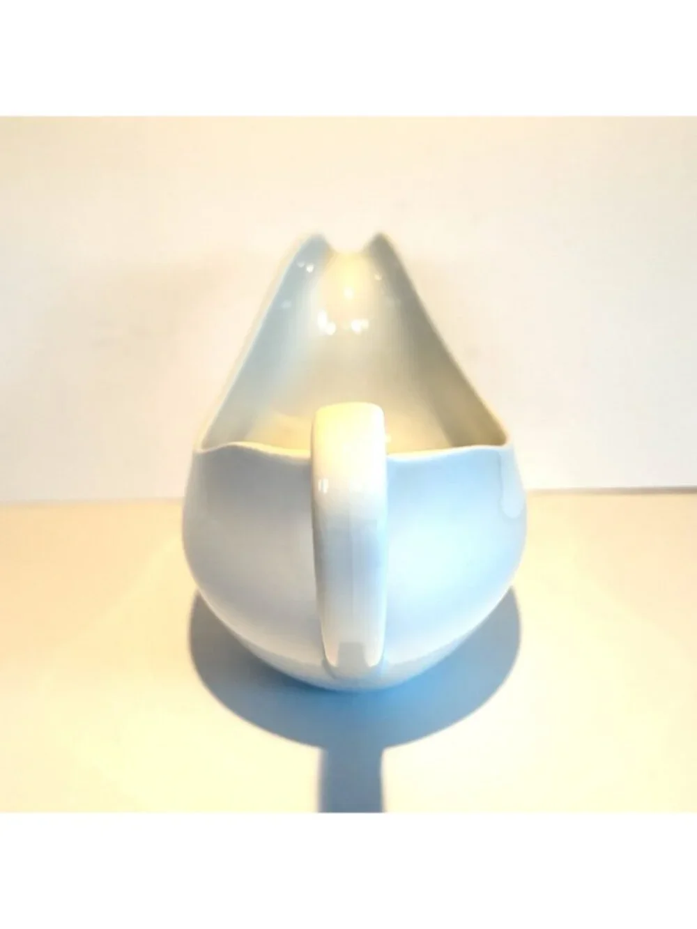 JOHNSON BROS Vintage Snowhite Gravy Boat 1960s Made in England MCM